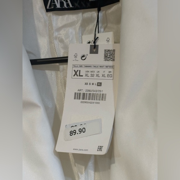 Zara Women's Cream Blazer Jacket - Picture 5 of 6